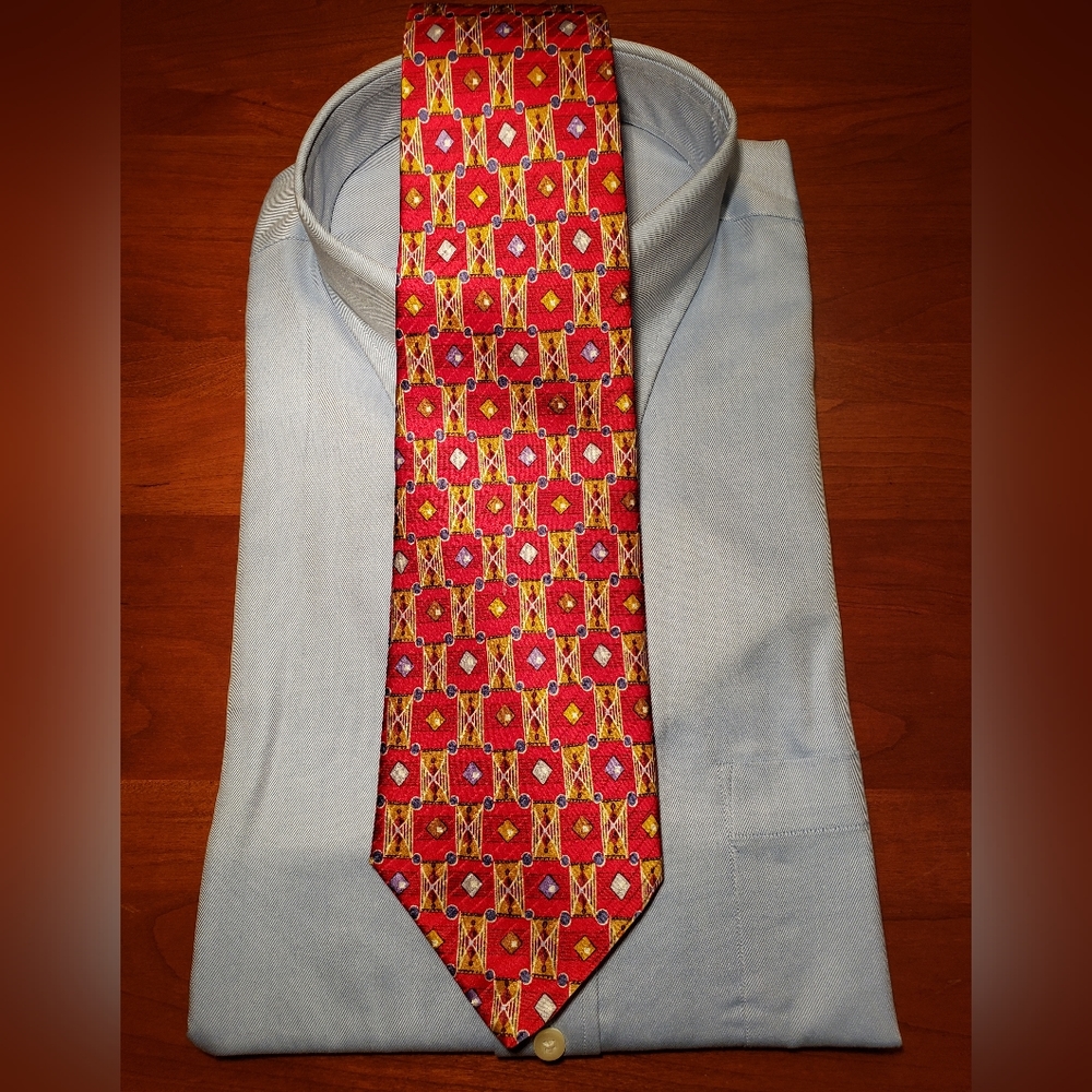 Robert Talbott for Nordstrom "Best of Class" Print and Jacquard Tie, 4" x 58"